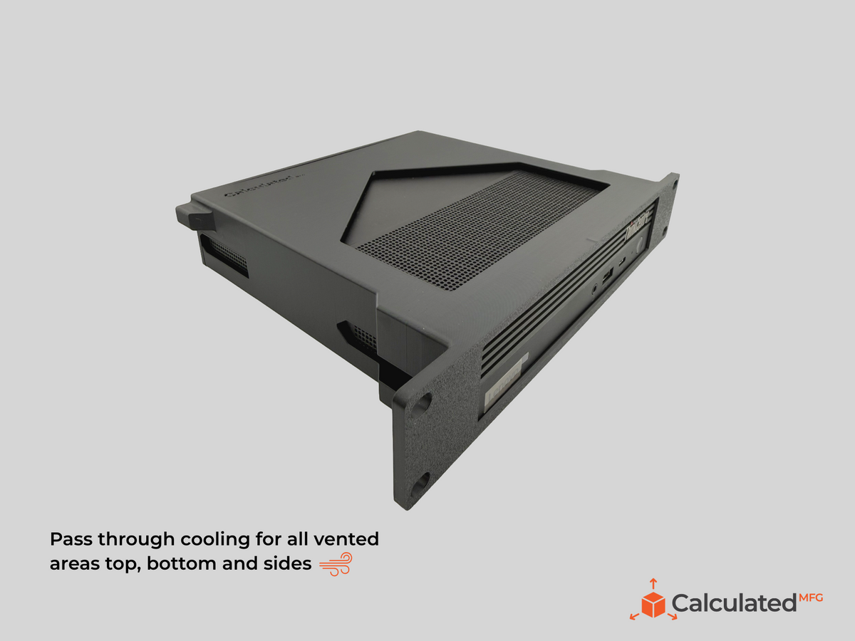 10" Rack Mount fits Lenovo ThinkCentre M90q Gen 1 / Gen 2 / Gen 3 | 1U 10-inch Lenovo ThinkCentre M90q mount