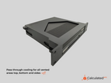 10" Rack Mount fits Lenovo ThinkCentre M90q Gen 1 / Gen 2 / Gen 3 | 1U 10-inch Lenovo ThinkCentre M90q mount