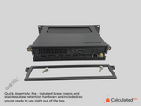 10" Rack Mount fits Lenovo ThinkCentre M90q Gen 1 / Gen 2 / Gen 3 | 1U 10-inch Lenovo ThinkCentre M90q mount