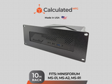 2U 10" Rack Mount for Minisforum MS-01 / MS-A2 / MS-R1 | Anti-Sag High Airflow Mount