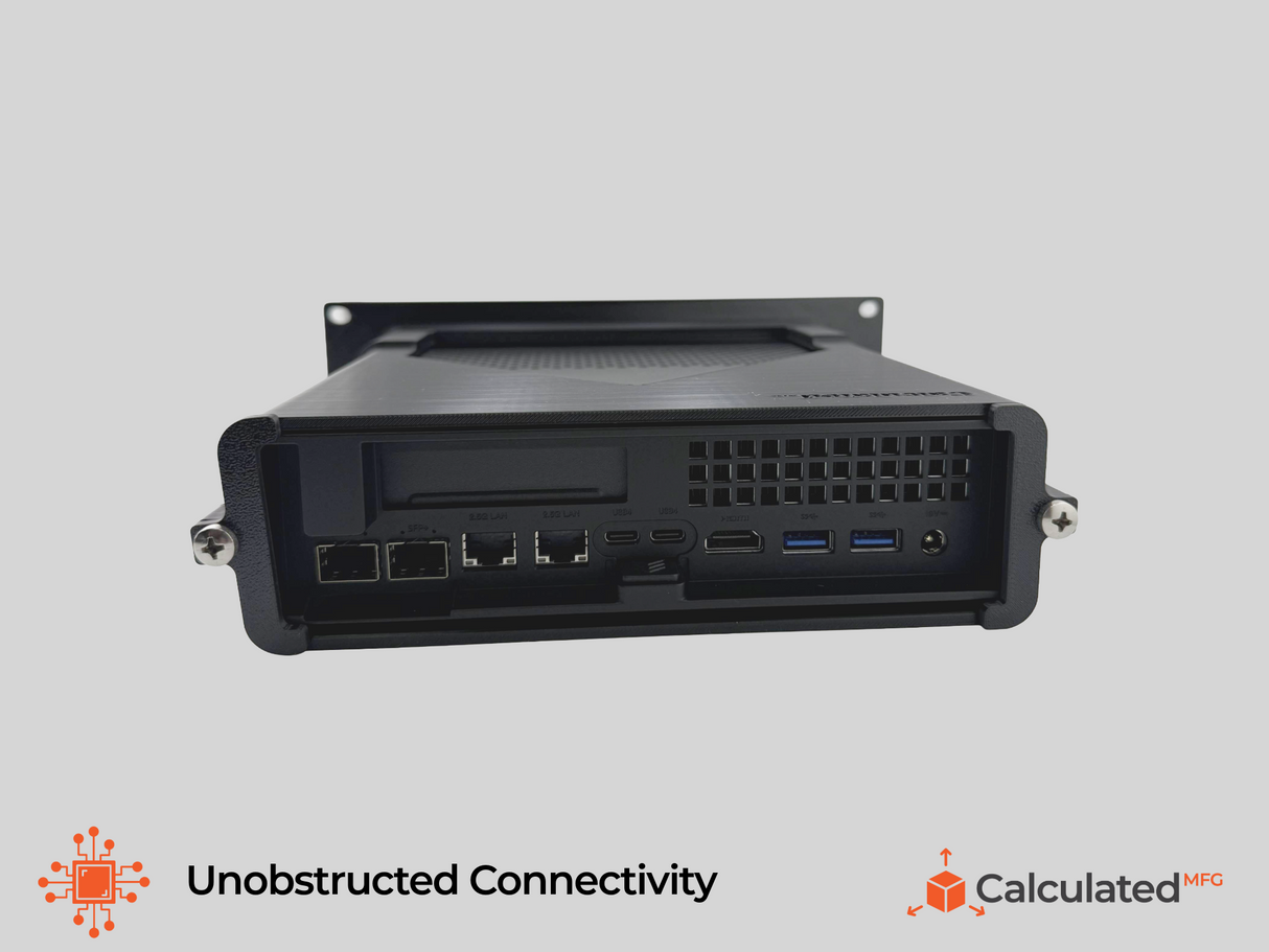 2U 10" Rack Mount for Minisforum MS-01 / MS-A2 / MS-R1 | Anti-Sag High Airflow Mount