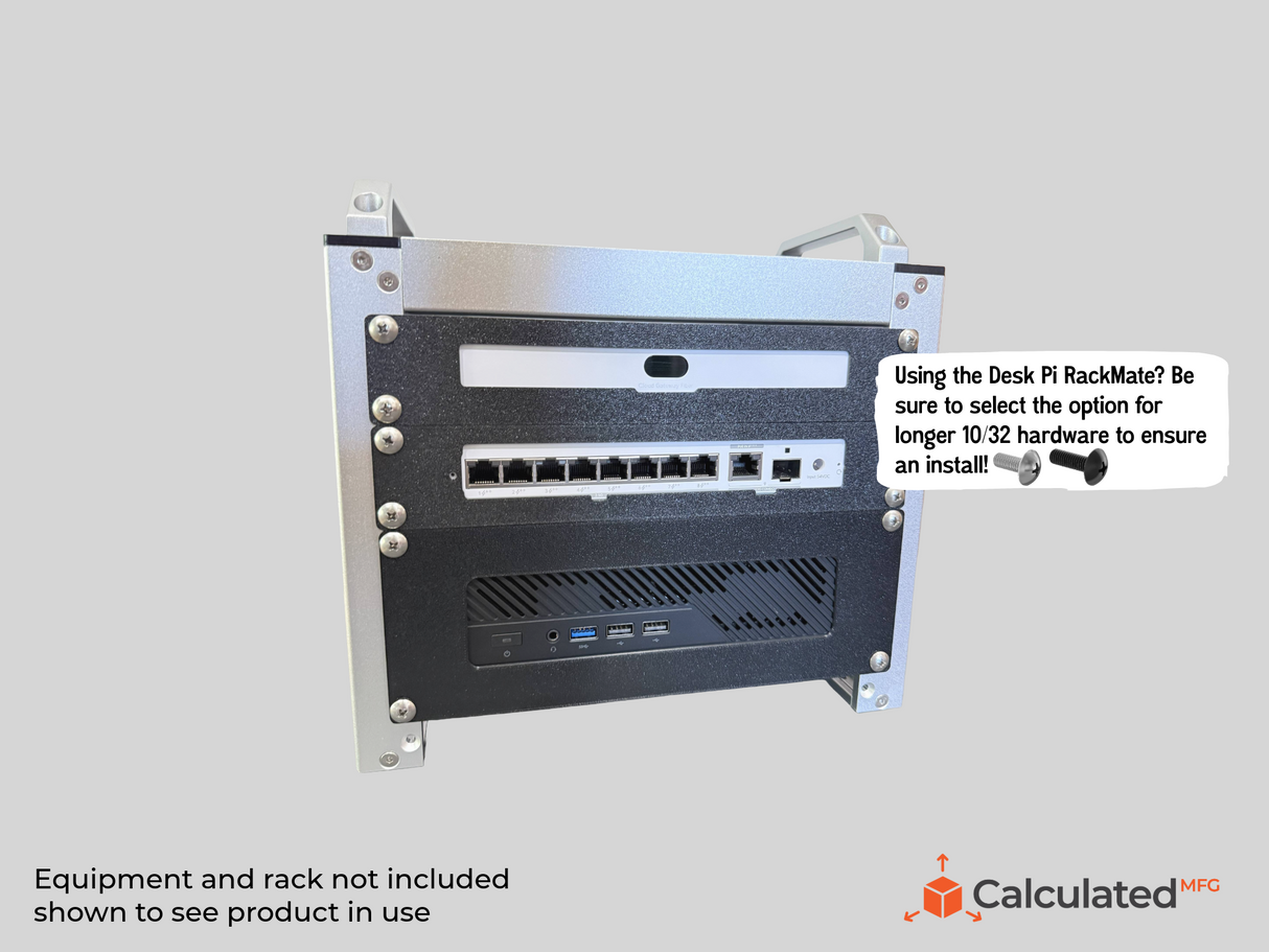 2U 10" Rack Mount for Minisforum MS-01 / MS-A2 / MS-R1 | Anti-Sag High Airflow Mount