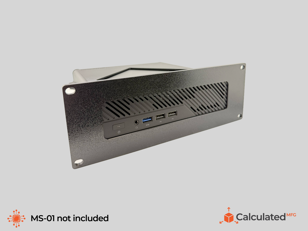 2U 10" Rack Mount for Minisforum MS-01 / MS-A2 / MS-R1 | Anti-Sag High Airflow Mount