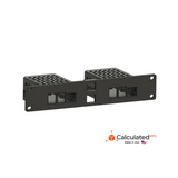 1U 10" / 10-inch Rack Mount for Raspberry Pi 4 Model B | Dual or Single Pi | Keystone Jack Options