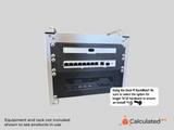 2u 10-inch Rack Mount for Protectli FW6A, FW6B, FW6C Network Appliance Mount