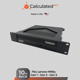 10" Rack Mount fits Lenovo ThinkCentre M90q Gen 1 / Gen 2 / Gen 3 | 1U 10-inch Lenovo ThinkCentre M90q mount