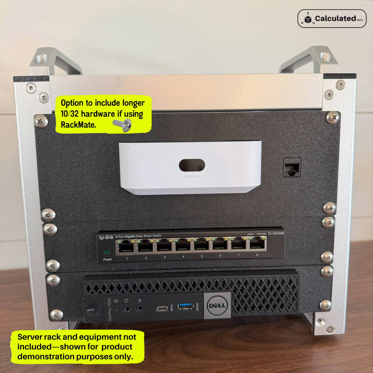 TP-Link TL-SG108E or TL-SG108 | Bracket for 8-Port Switch | 1U - 10in Rack Mount