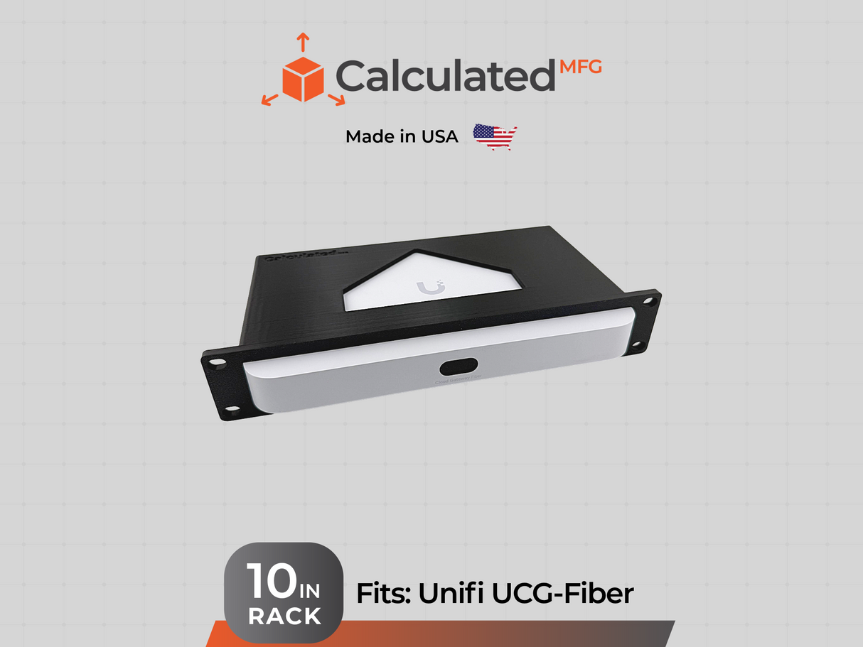 Unifi UCG Fiber | 1U Mount | 10" Rack Mount | Optional Hardware