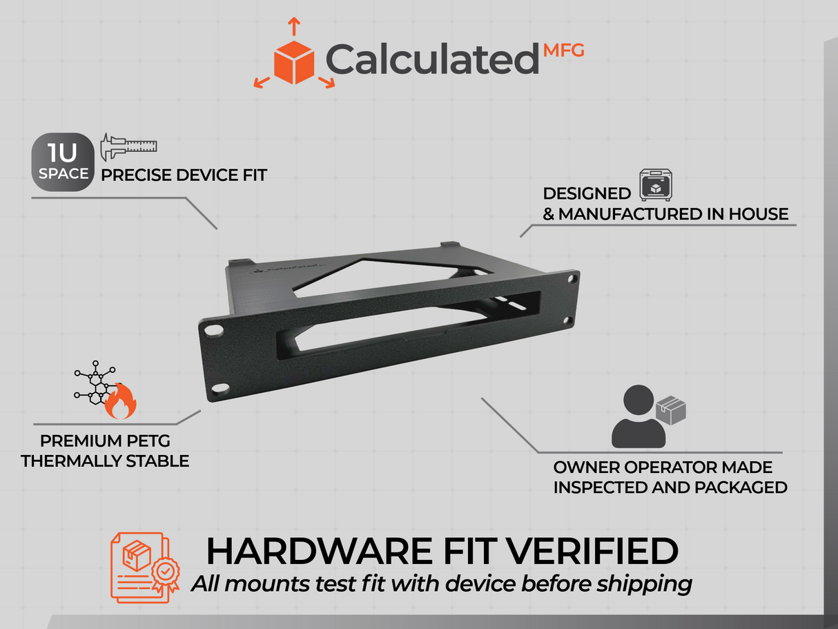 Unifi UCG Fiber | 1U Mount | 10" Rack Mount | Optional Hardware