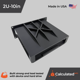 Tamper Resistant 10" Rack Mount fits UniFi UNVR-Instant - 2U Design