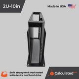 Tamper Resistant 10" Rack Mount fits UniFi UNVR-Instant - 2U Design