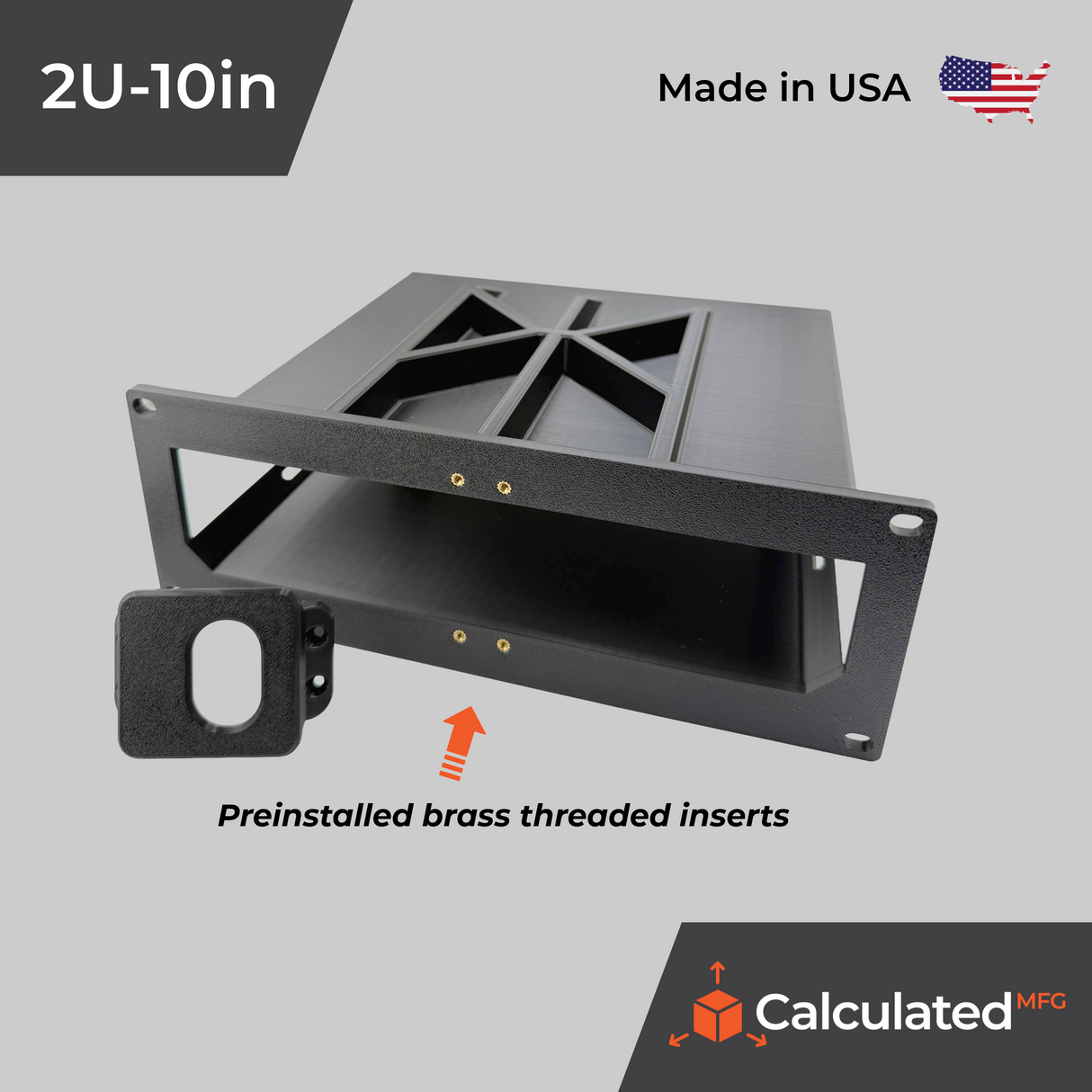 Tamper Resistant 10" Rack Mount fits UniFi UNVR-Instant - 2U Design