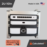 Tamper Resistant 10" Rack Mount fits UniFi UNVR-Instant - 2U Design