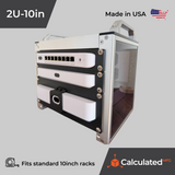 Tamper Resistant 10" Rack Mount fits UniFi UNVR-Instant - 2U Design
