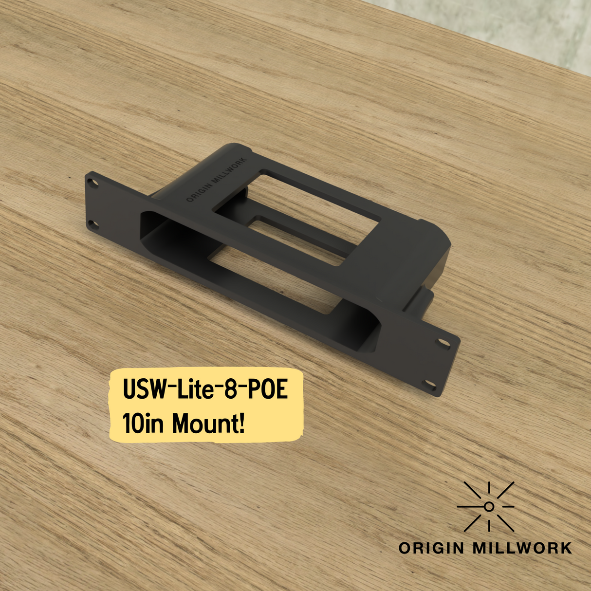 UniFi USW-Lite-8-POE – Secure 1U Network Switch Holder | 10in Server Racks & Deskpi Rackmate