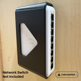 UniFi USW-Lite-8-POE Surface Wall Mount| Durable PETG | Black or White