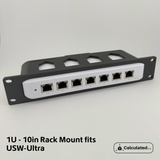 UniFi USW-Ultra | 10" Rack Mount 1U | Network Switch Holder