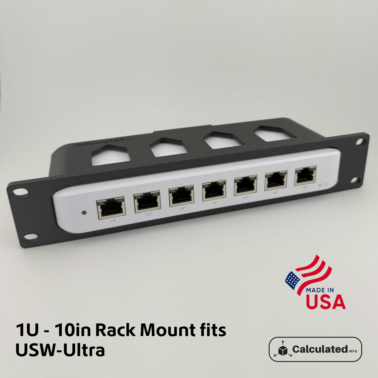 UniFi USW-Ultra | 10" Rack Mount 1U | Network Switch Holder