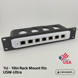 UniFi USW-Ultra | 10" Rack Mount 1U | Network Switch Holder