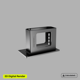 UniFi UX7 | Half Rack Server Mount | 2U Sturdy ventilated Bracket | Left or Right Configuration