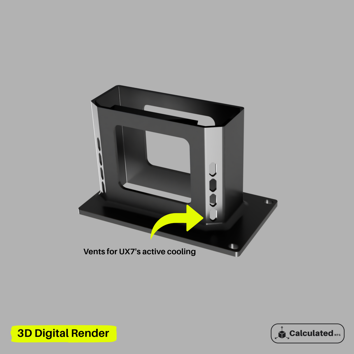 UniFi UX7 | Half Rack Server Mount | 2U Sturdy ventilated Bracket | Left or Right Configuration