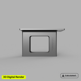 UniFi UX7 | Half Rack Server Mount | 2U Sturdy ventilated Bracket | Left or Right Configuration