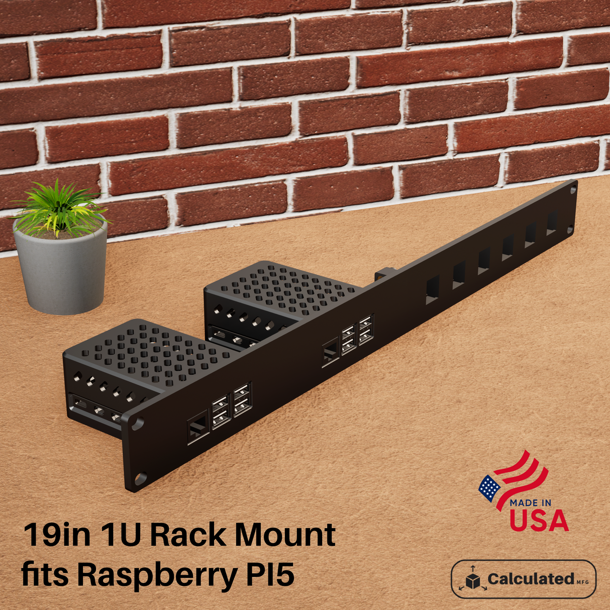 Raspberry Pi 5 Rack Mount (Single or Dual Mount) + Keystone Option | 19" Rack Mount