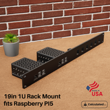 Raspberry Pi 5 Rack Mount (Single or Dual Mount) + Keystone Option | 19" Rack Mount