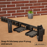 Raspberry Pi 5 Rack Mount (Single or Dual Mount) + Keystone Option | 19" Rack Mount