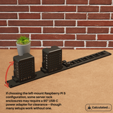 Raspberry Pi 5 Rack Mount (Single or Dual Mount) + Keystone Option | 19" Rack Mount