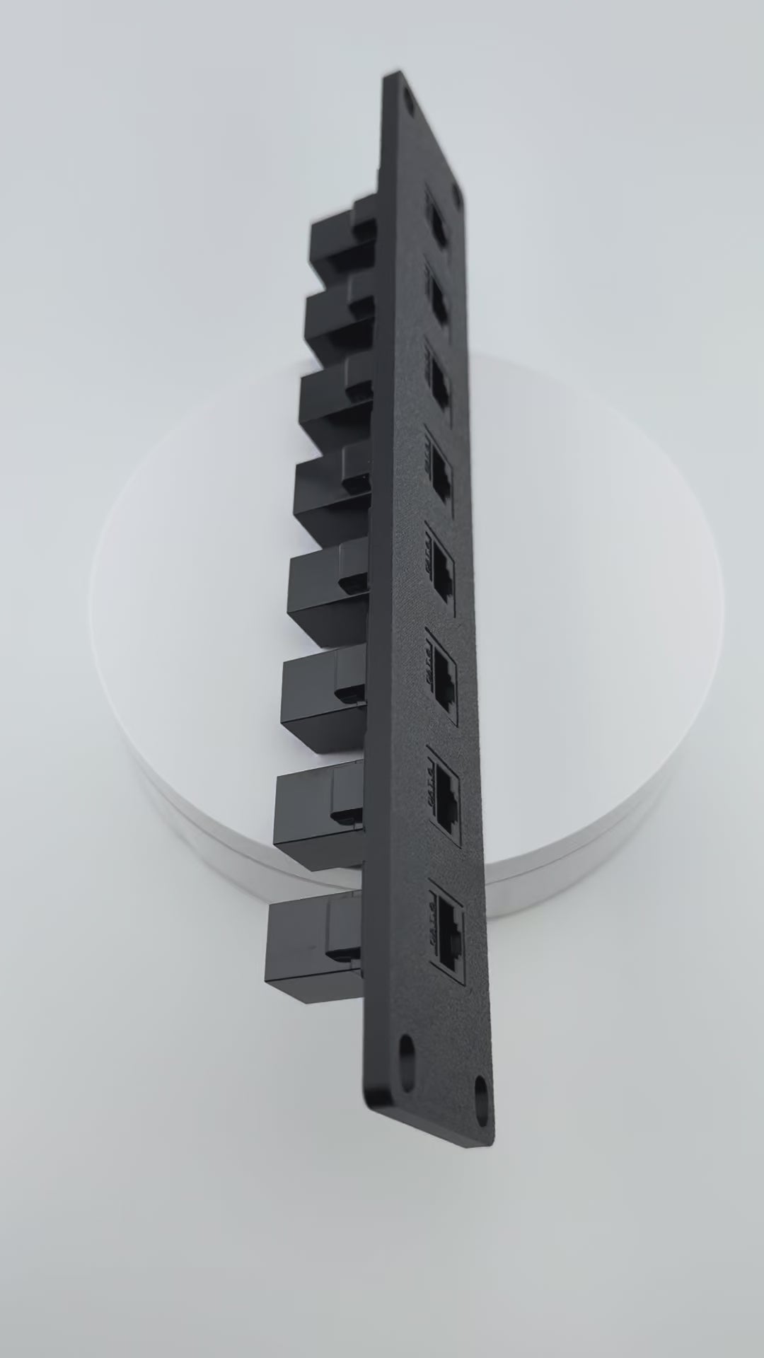 1U 7 or 8-Port Keystone Jack Patch Panel | 10" Server Rack