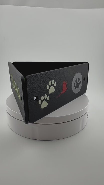 Custom Dog Name Tag for Kennel Crates | Durable PETG Design | Fits Ruffland Kennels | Personalize with Name & Icon